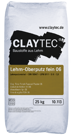 Claytec Lehmoberputz 06 - Bild: Claytec GmbH & Co.KG